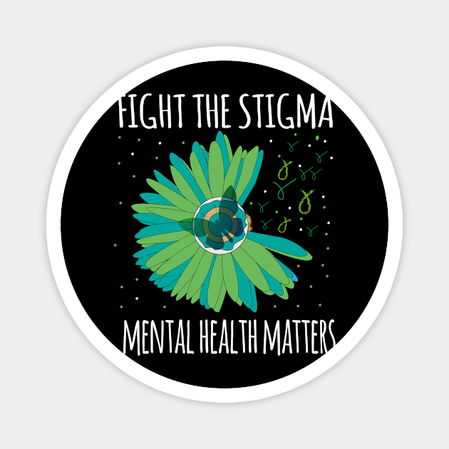 Mental Health Awareness Fight The Stigma Magnet by eighthinkstudio